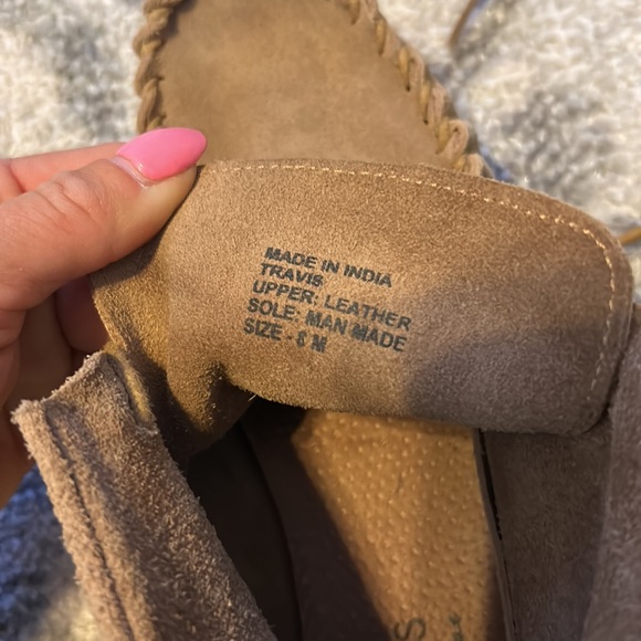 Leather Moccasins. With silver conchos - Picture 4 of 6